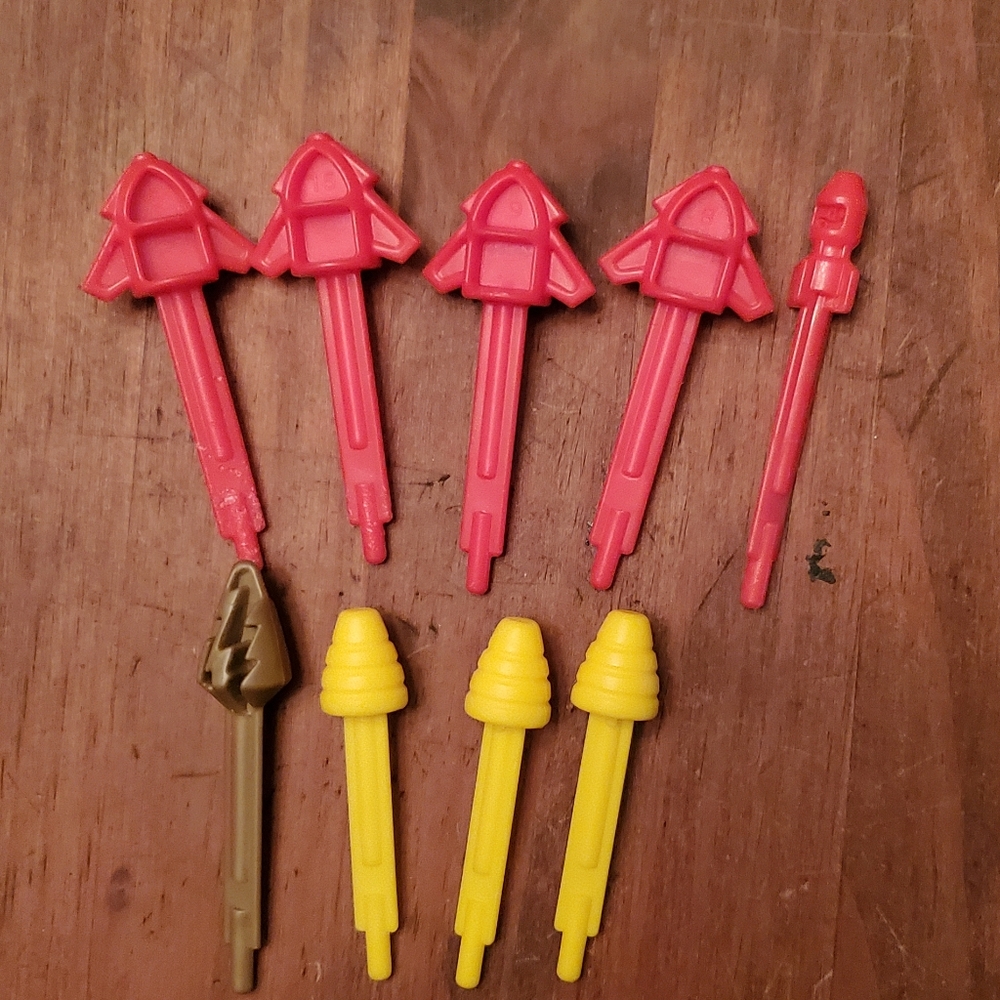 Red and Yellow Toy Accessories